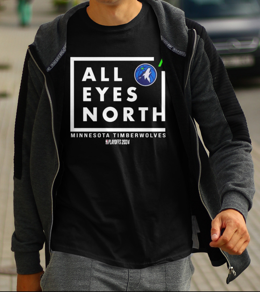 Minnesota Timberwolves All Eyes North NBA Playoffs T-Shirt