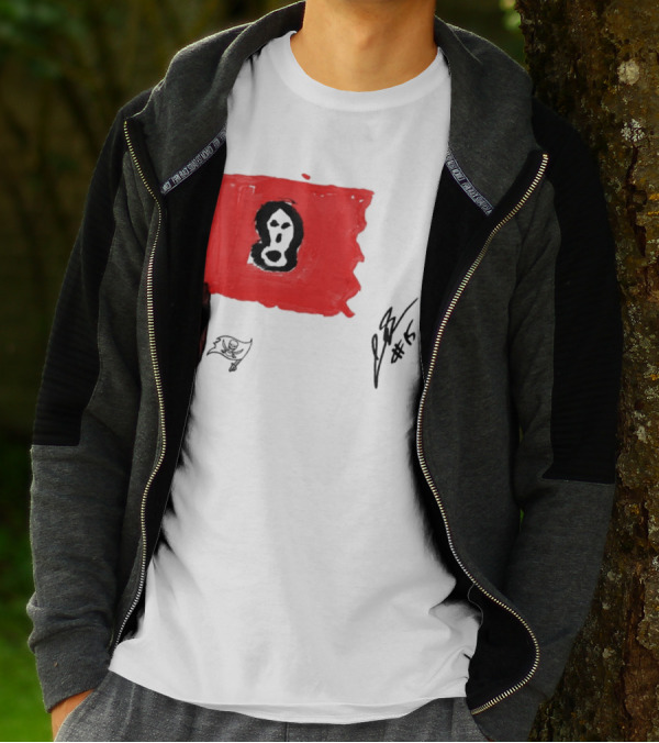 Rookies Paint Tampa Bay Buccaneers Flag Artwork #15 T-Shirt