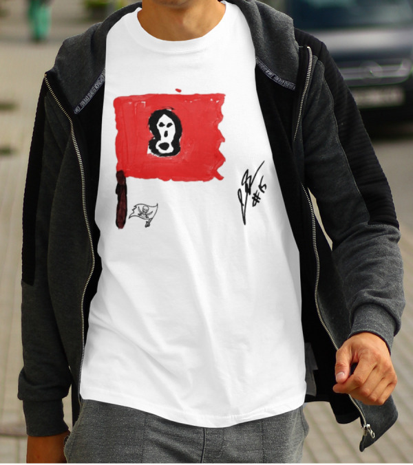 Rookies Paint Tampa Bay Buccaneers Flag Artwork #15 T-Shirt