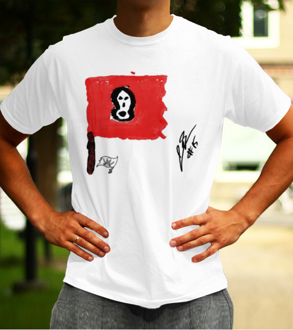 Rookies Paint Tampa Bay Buccaneers Flag Artwork #15 T-Shirt
