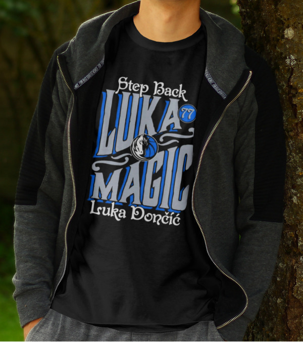 Step Back Luka Magic 77 Luka Dončić Dallas Mavericks T-Shirt