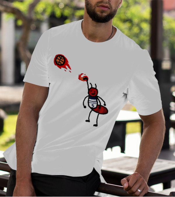 Anthony Edwards Minnesota Timberwolves Fire Ant Basketball T-Shirt