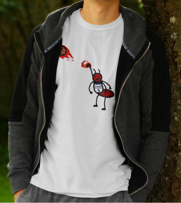 Anthony Edwards Minnesota Timberwolves Fire Ant Basketball T-Shirt