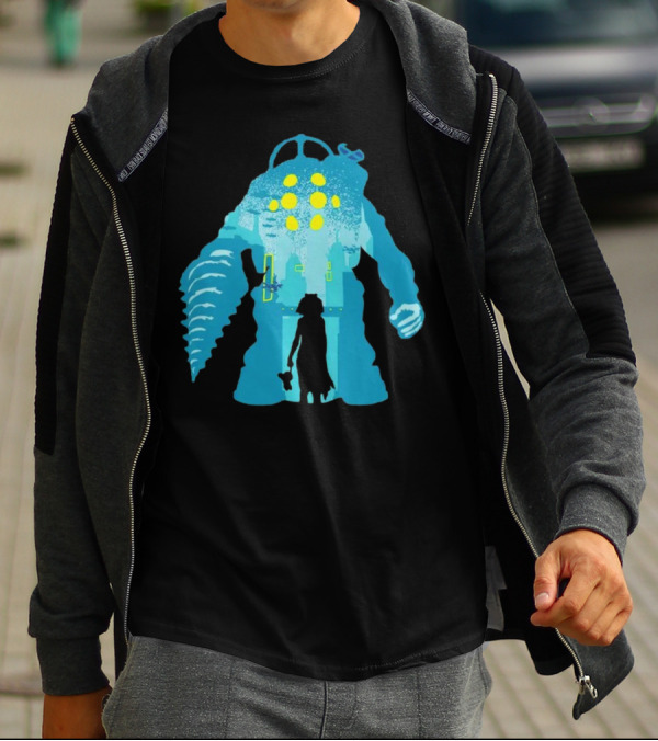 Big Daddy And Little Sister BioShock Underwater Adventure T-Shirt