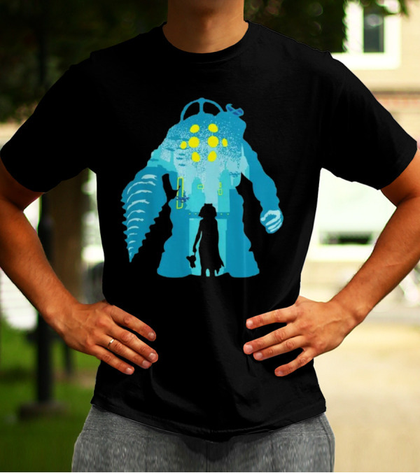 Big Daddy And Little Sister BioShock Underwater Adventure T-Shirt