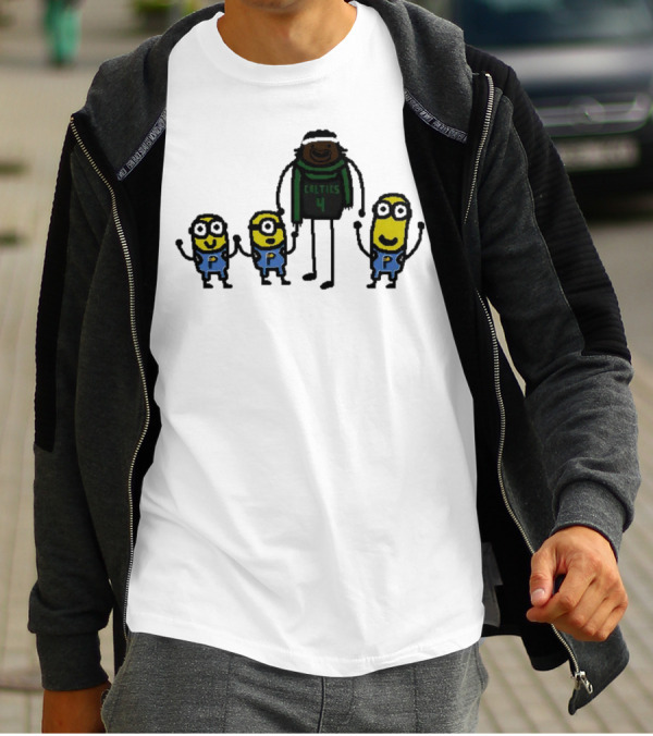Boston Celtics Jrue Holiday Gru Holiday Minions T-Shirt