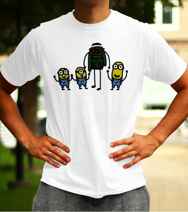 Boston Celtics Jrue Holiday Gru Holiday Minions T-Shirt
