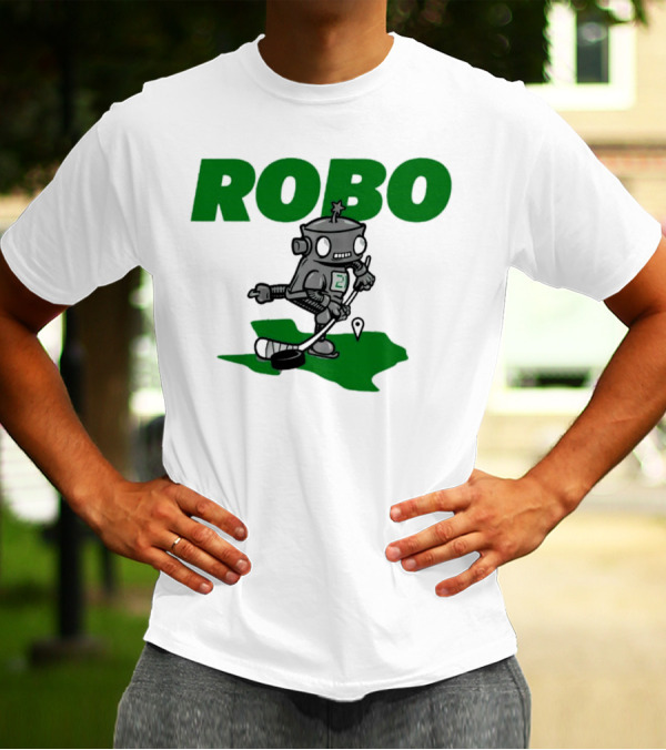 Robo Robot Playing Hockey T-Shirt
