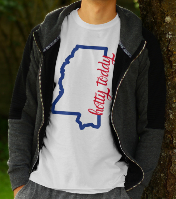 Mississippi Map Hotty Toddy T-Shirt