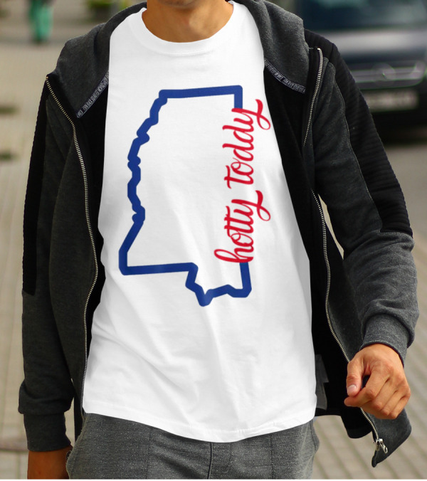 Mississippi Map Hotty Toddy T-Shirt
