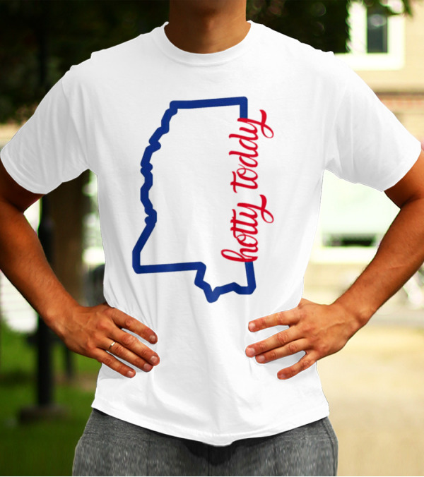 Mississippi Map Hotty Toddy T-Shirt