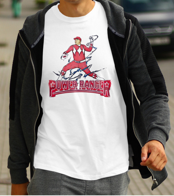 Power Ranger Ranger Suarez Baseball Pitcher Mashup T-Shirt