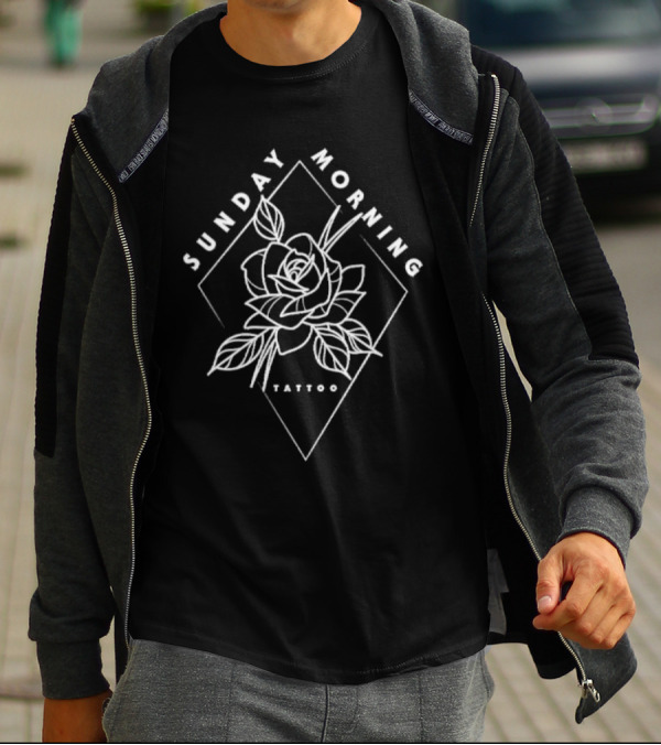Sunday Morning Tattoo Rose T-Shirt