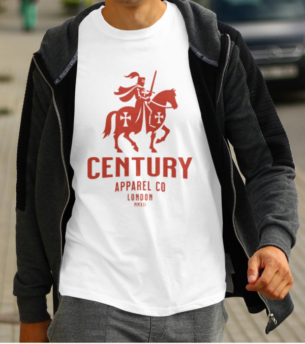 Century Apparel Co London MMXII Knight On Horse T-Shirt
