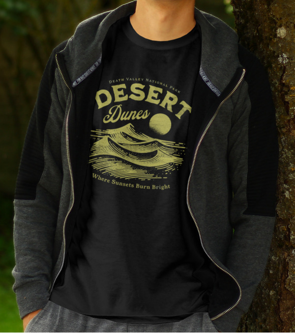Death Valley National Park Desert Dunes Where Sunsets Burn Bright T-Shirt