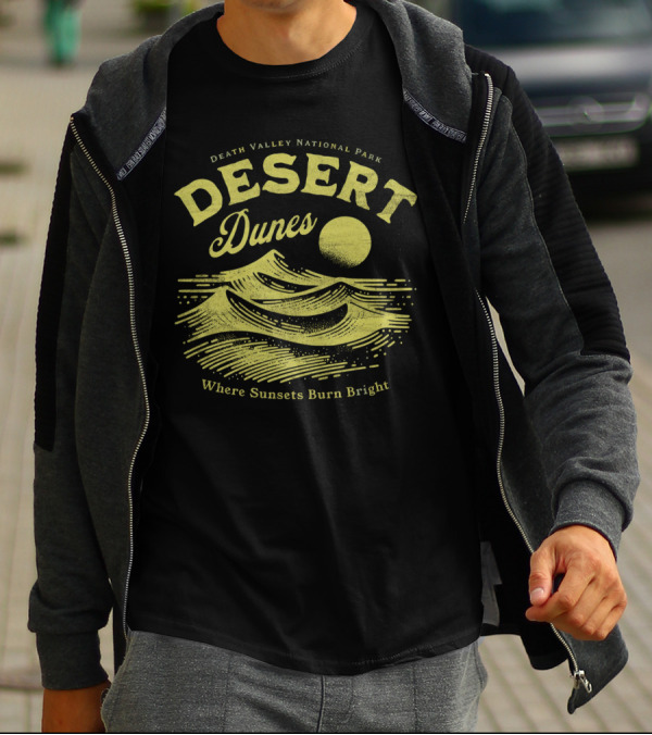 Death Valley National Park Desert Dunes Where Sunsets Burn Bright T-Shirt