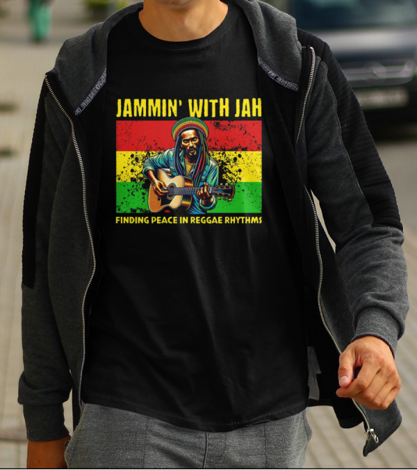 JAMMIN' WITH JAH FINDING PEACE IN REGGAE RHYTHMS T-Shirt