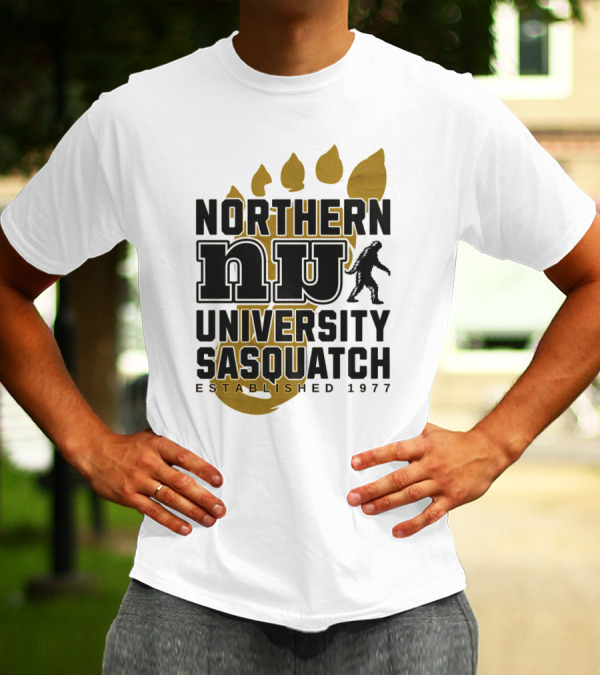 Northern University Sasquatch NU Established 1977 T-Shirt