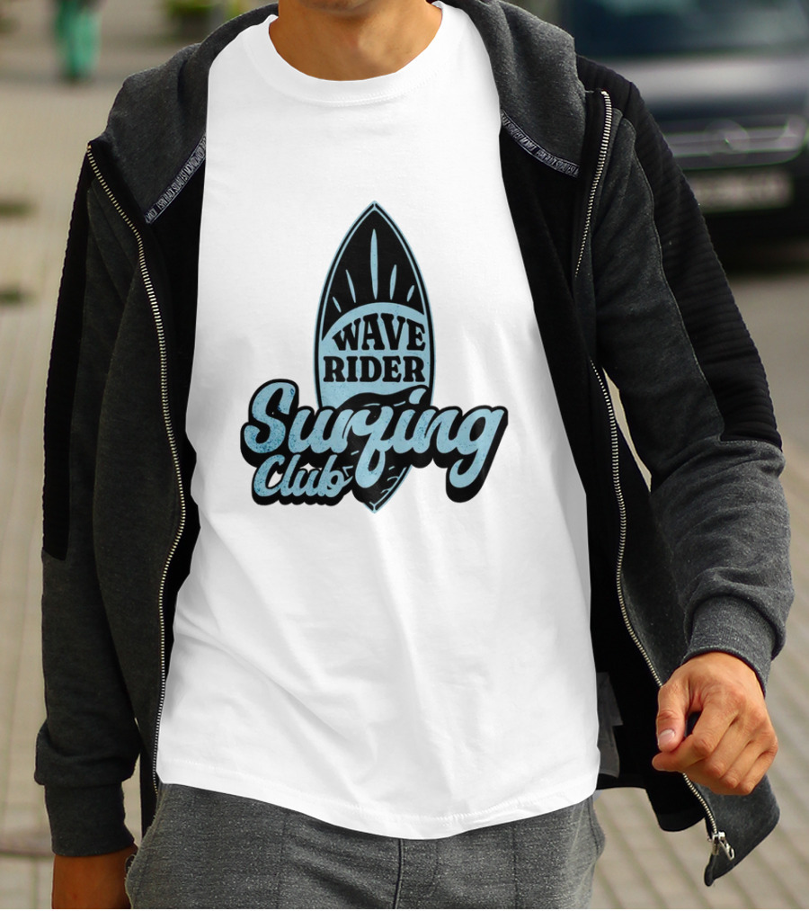 Wave Rider Surfing Club Surfboard T-Shirt