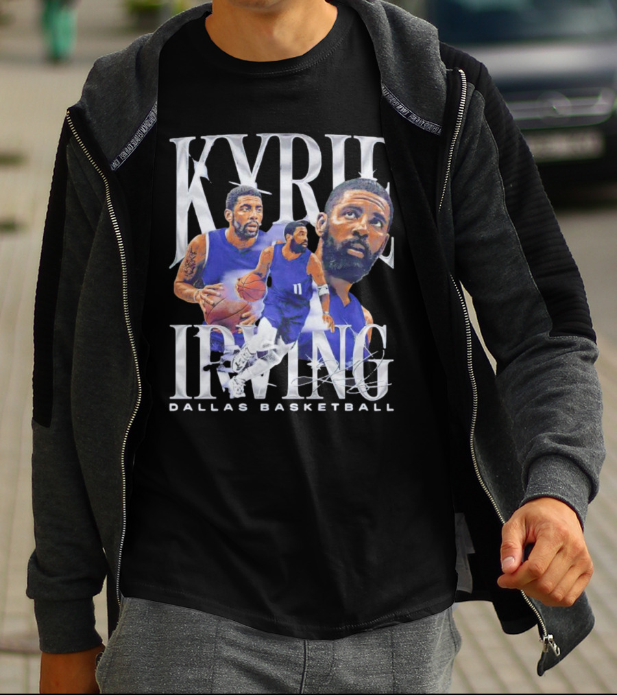 Kyrie Irving Dallas Basketball Vintage Retro Athlete Action T-Shirt
