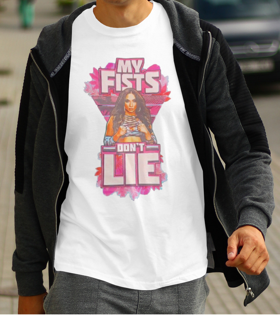 Lola Vice My Fists Don’t Lie Teal T-Shirt