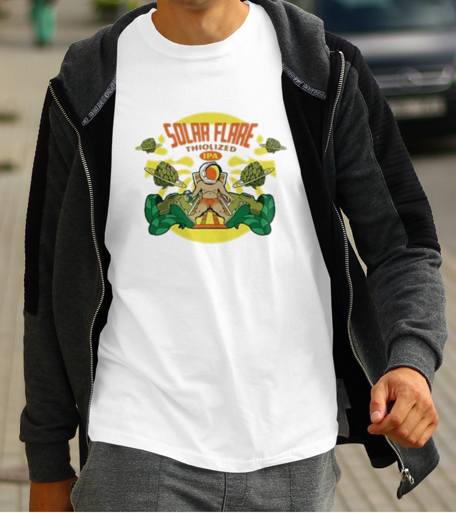 Solar Flare Thiolized Ipa Bright Sun Hop Astronaut Adventure T-Shirt