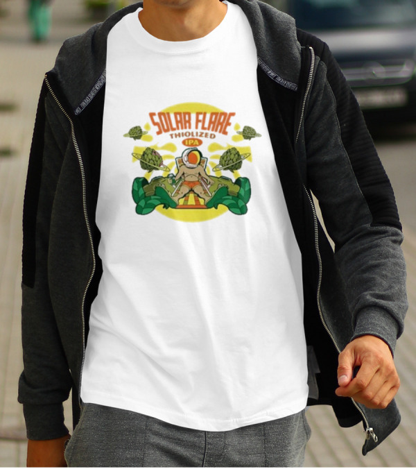 Solar Flare Thiolized Ipa Bright Sun Hop Astronaut Adventure T-Shirt