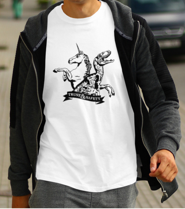 Unicorns And Dinosaurs Trust And Safety T-Shirt