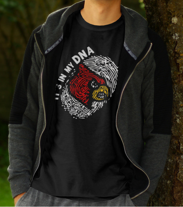 Louisville Cardinals It’s In My DNA Fingerprint T-Shirt