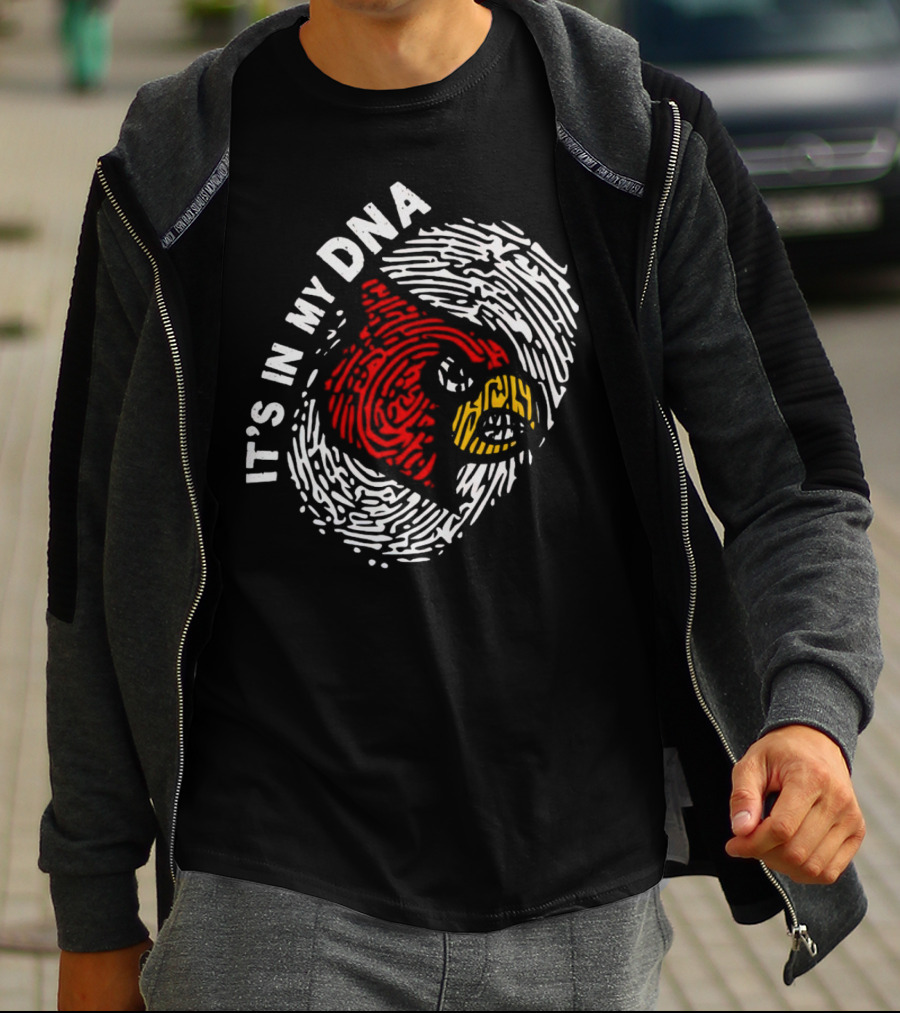 Louisville Cardinals It’s In My DNA Fingerprint T-Shirt