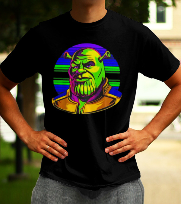 Shrek Thanos Fusion Shreknos Pop Art Crossover T-Shirt