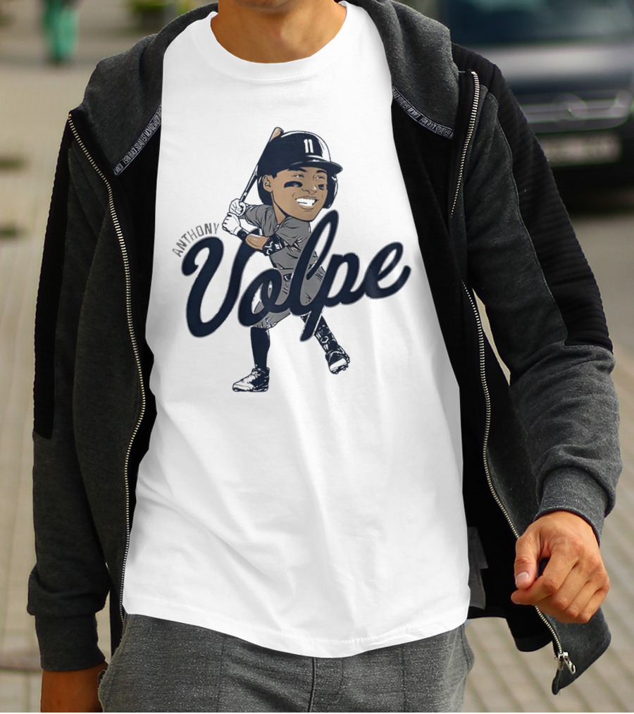 Anthony Volpe New York Yankees Caricature T-Shirt