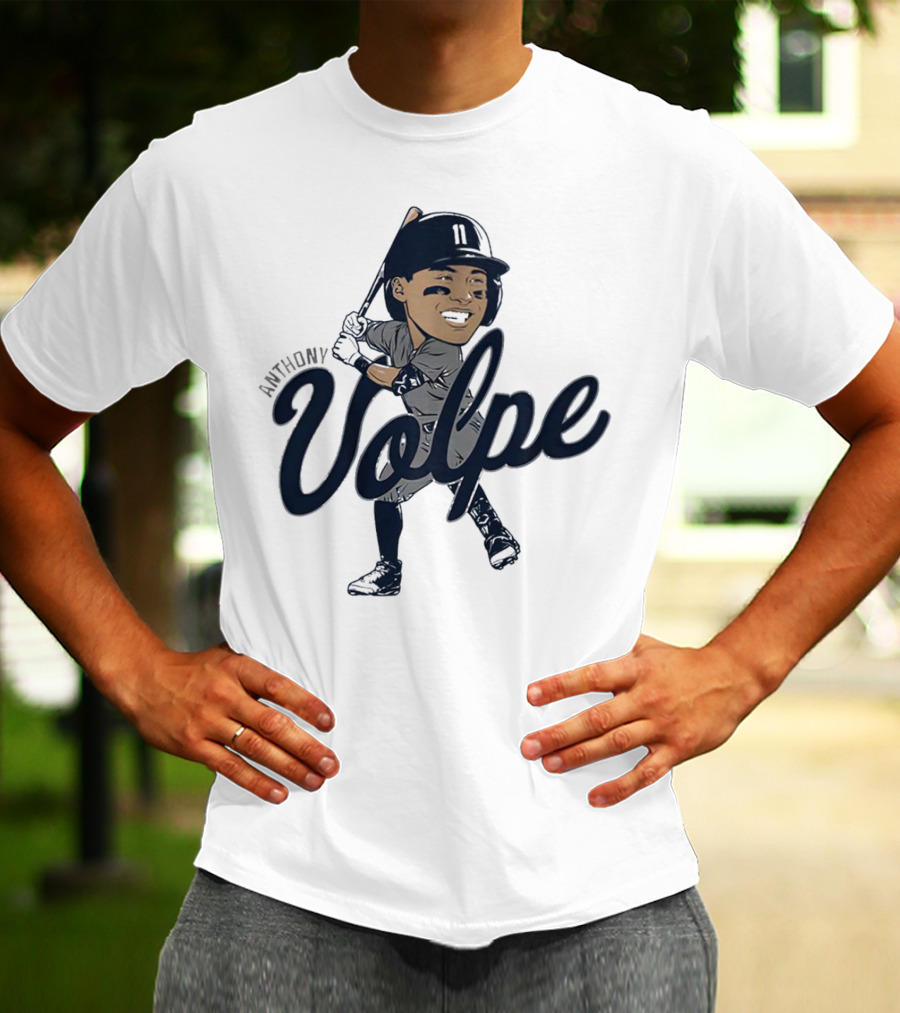 Anthony Volpe New York Yankees Caricature T-Shirt