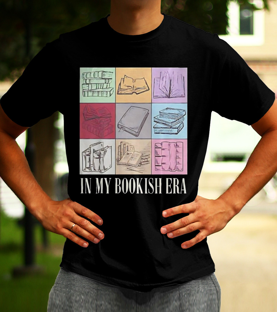 In My Bookish Era Reading Stack Aesthetic T-Shirt