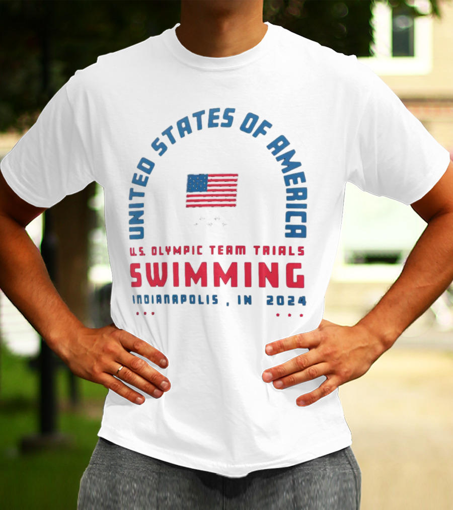 UNITED STATES OF AMERICA U.S. OLYMPIC TEAM TRIALS SWIMMING INDIANAPOLIS IN T-Shirt