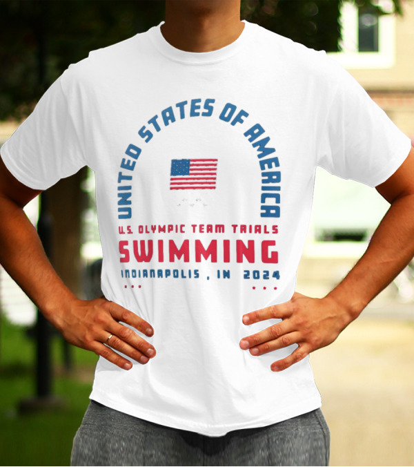 UNITED STATES OF AMERICA U.S. OLYMPIC TEAM TRIALS SWIMMING INDIANAPOLIS IN T-Shirt