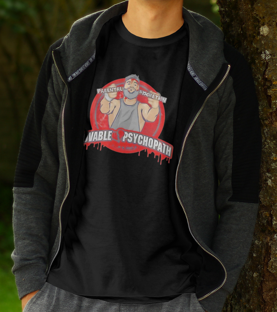 Parental Discretion Lovable Psychopath Tommy Vendetta T-Shirt
