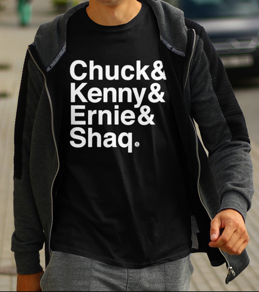 Chuck And Kenny And Ernie And Shaq NBA Legends Panel Names T-Shirt