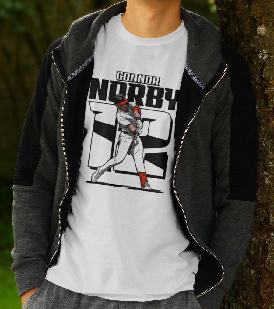 Connor Norby Baltimore Orioles Number 12 Player T-Shirt