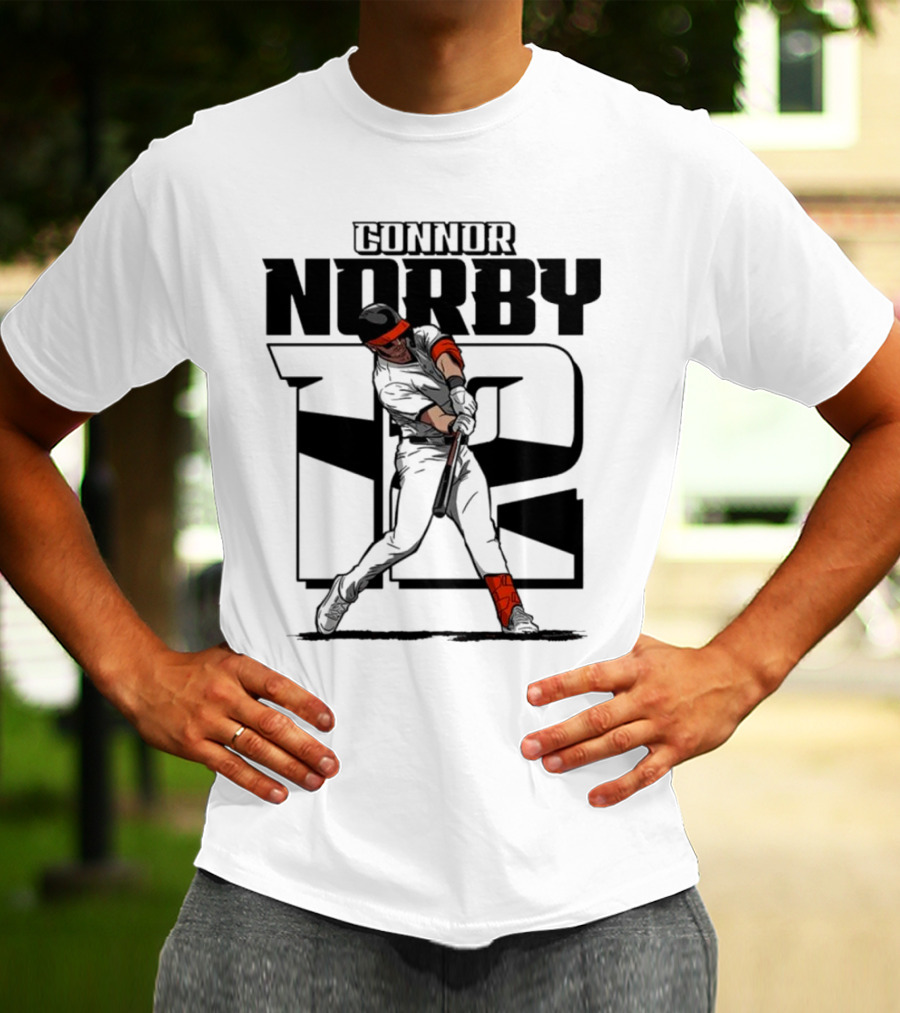 Connor Norby Baltimore Orioles Number 12 Player T-Shirt