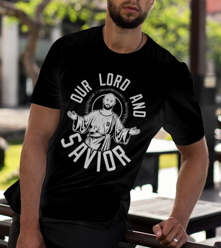 'Derrick White Our Lord And Savior Number 9 Iconic Design' T-Shirt