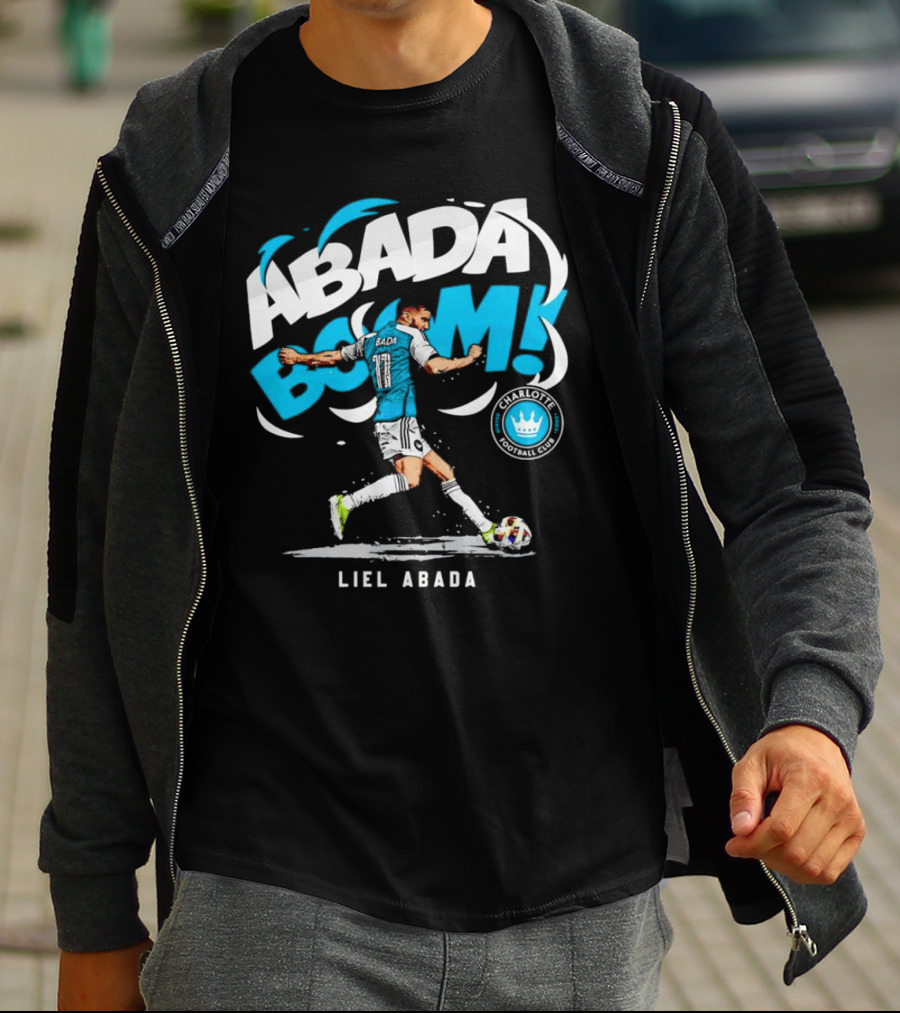 Liel Abada Charlotte Football Club Abada Boom Soccer Action T-Shirt