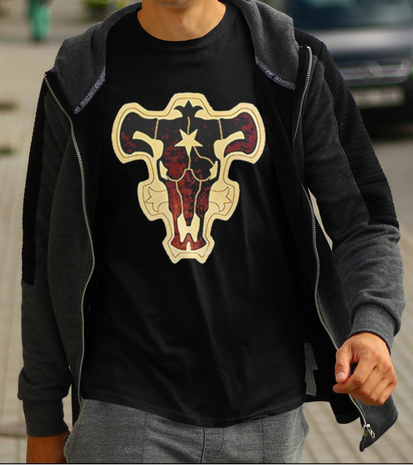 Zora Ideale Black Bull Symbol Black Clover Series T-Shirt