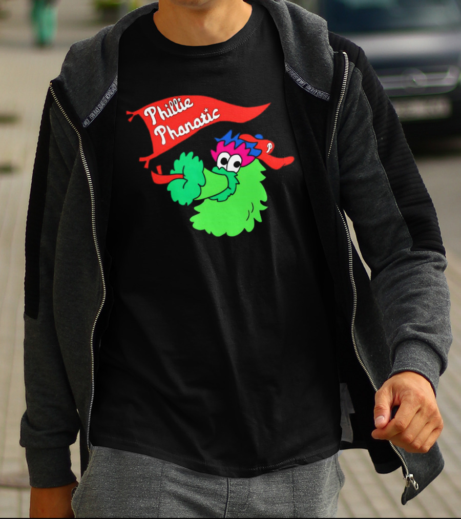 Phillie Phanatic Philadelphia Phillies Mascot Banner T-Shirt