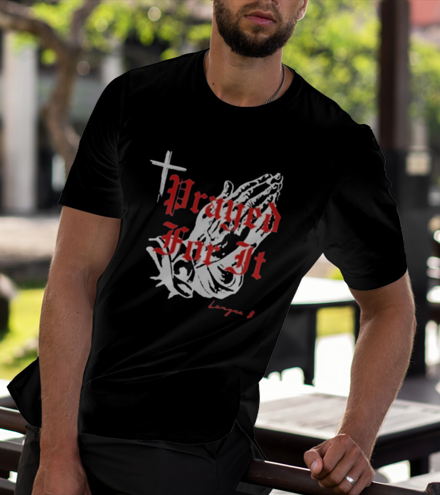 Jrue Holiday Prayed For It League 8 Cross And Praying Hands T-Shirt