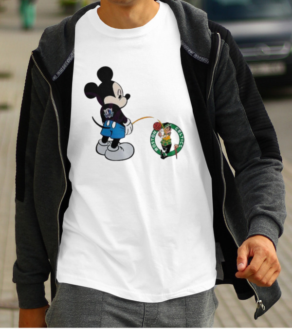 Mickey Mouse Dallas Mavericks Versus Boston Celtics T-Shirt