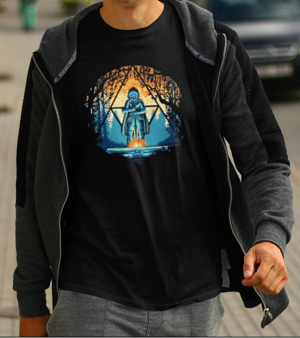 Zelda Triforce Sword Forest Twilight Adventure T-Shirt