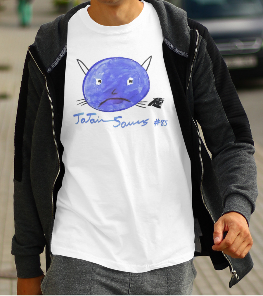Rookies Paint Carolina Panthers Jajaun Saurs #85 T-Shirt