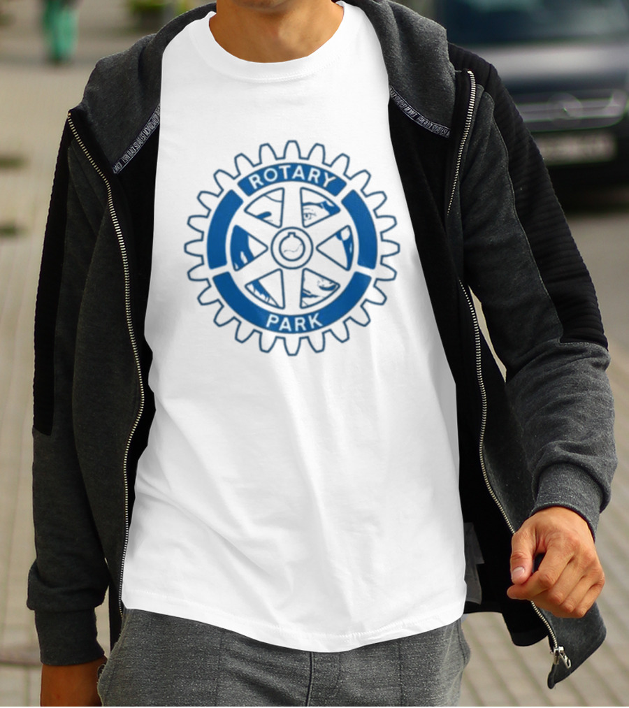 Rotary Park Blue Gear Emblem T-Shirt