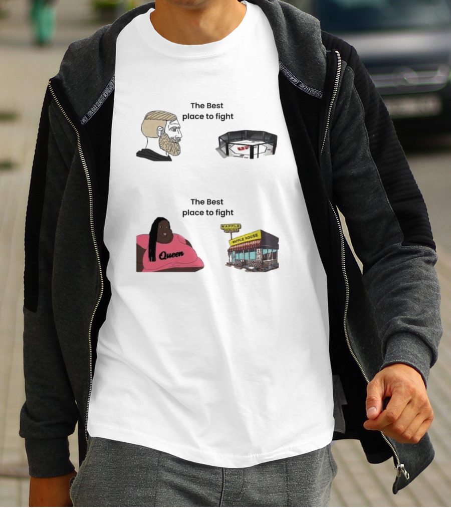 The Best Place To Fight Waffle House Queen Belt T-Shirt